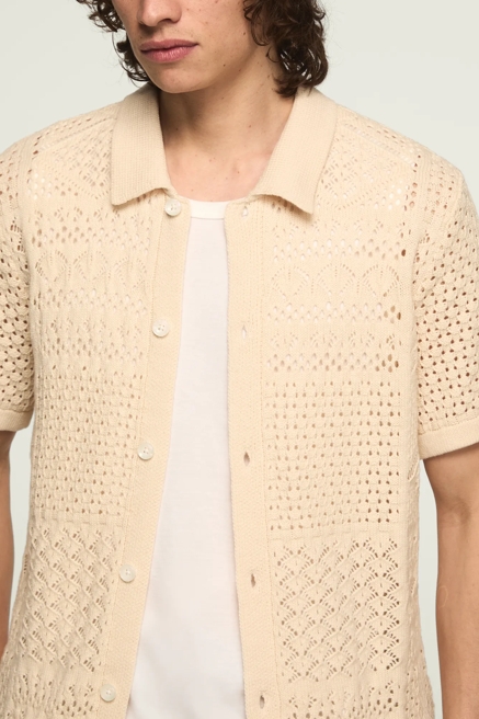 GRANNY SQUARE BUTTON DOWN SWEATER, image 2