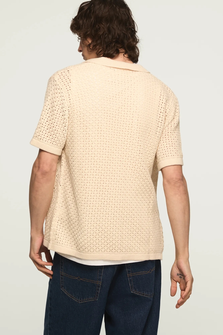 GRANNY SQUARE BUTTON DOWN SWEATER, image 3