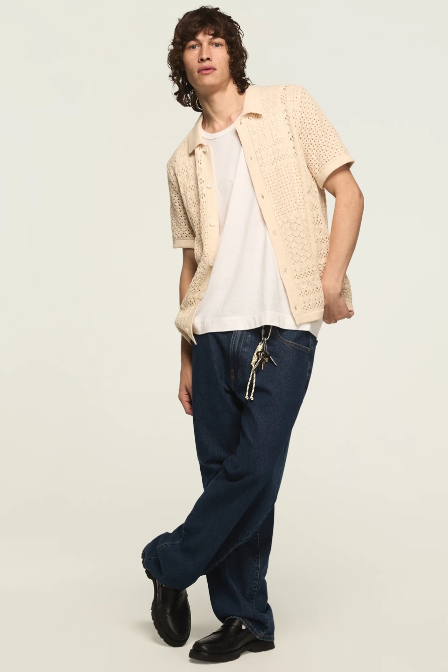 GRANNY SQUARE BUTTON DOWN SWEATER, image 6