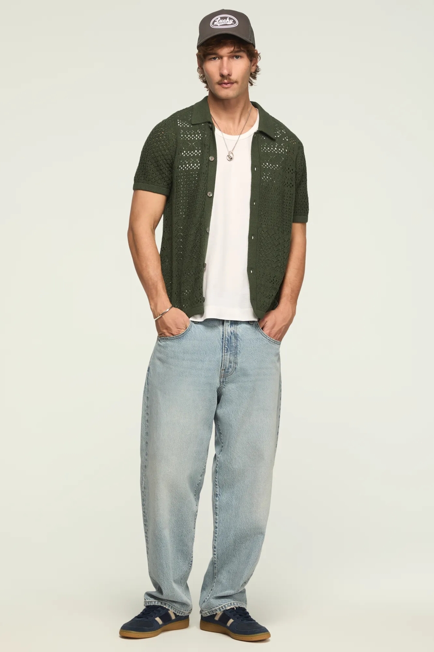 GRANNY SQUARE BUTTON DOWN SWEATER, image 5