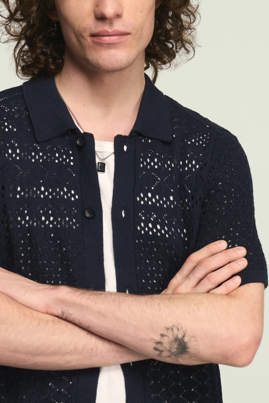 CROCHET BUTTON DOWN SWEATER, image 2