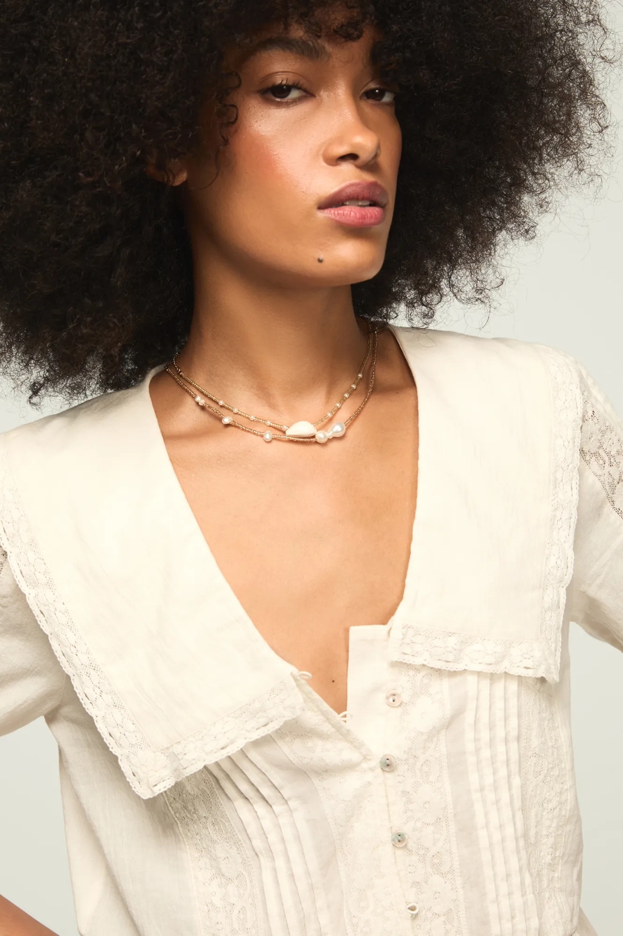 PETER PAN PEPLUM BLOUSE, image 2