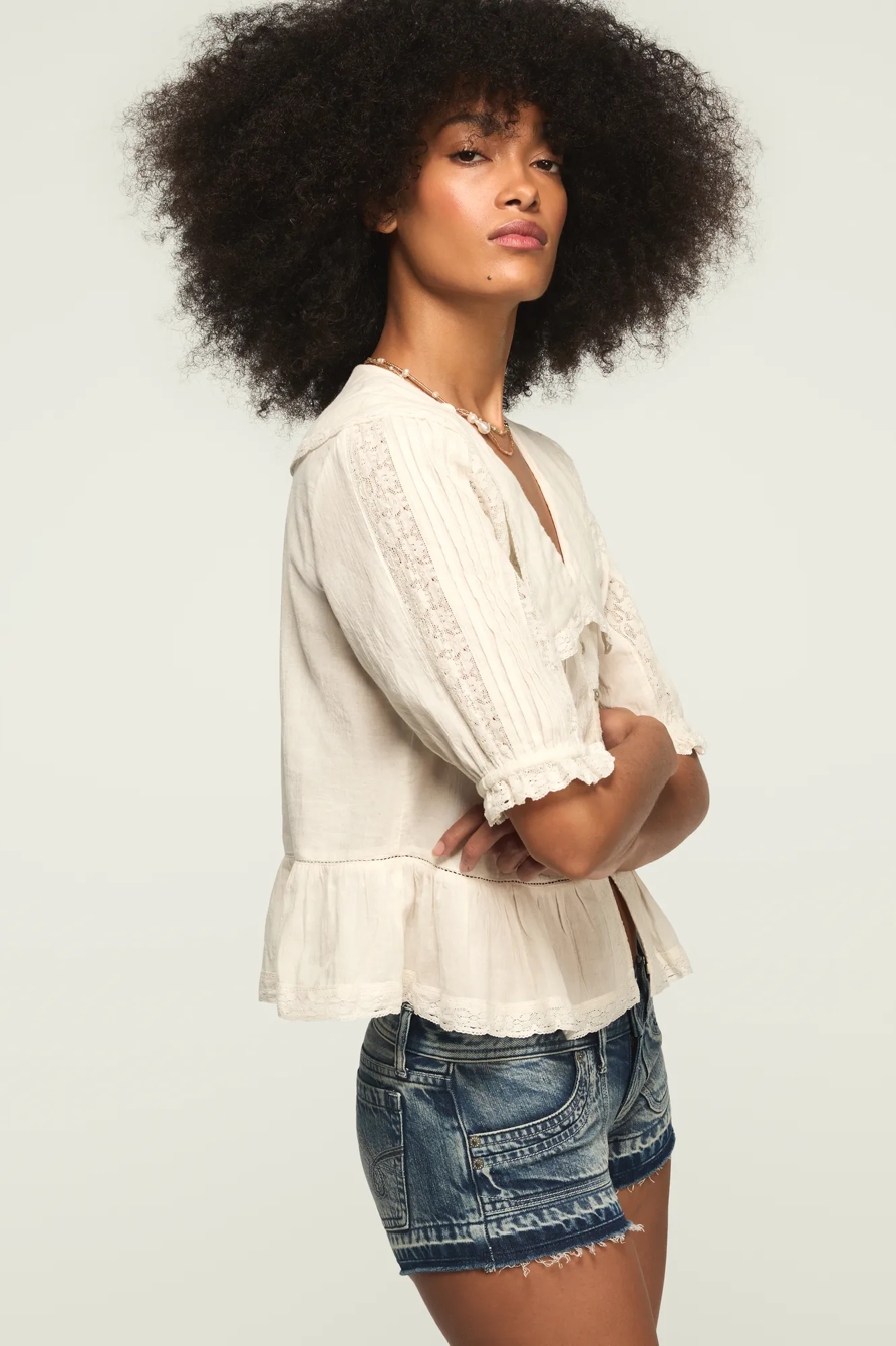 PETER PAN PEPLUM BLOUSE, image 4