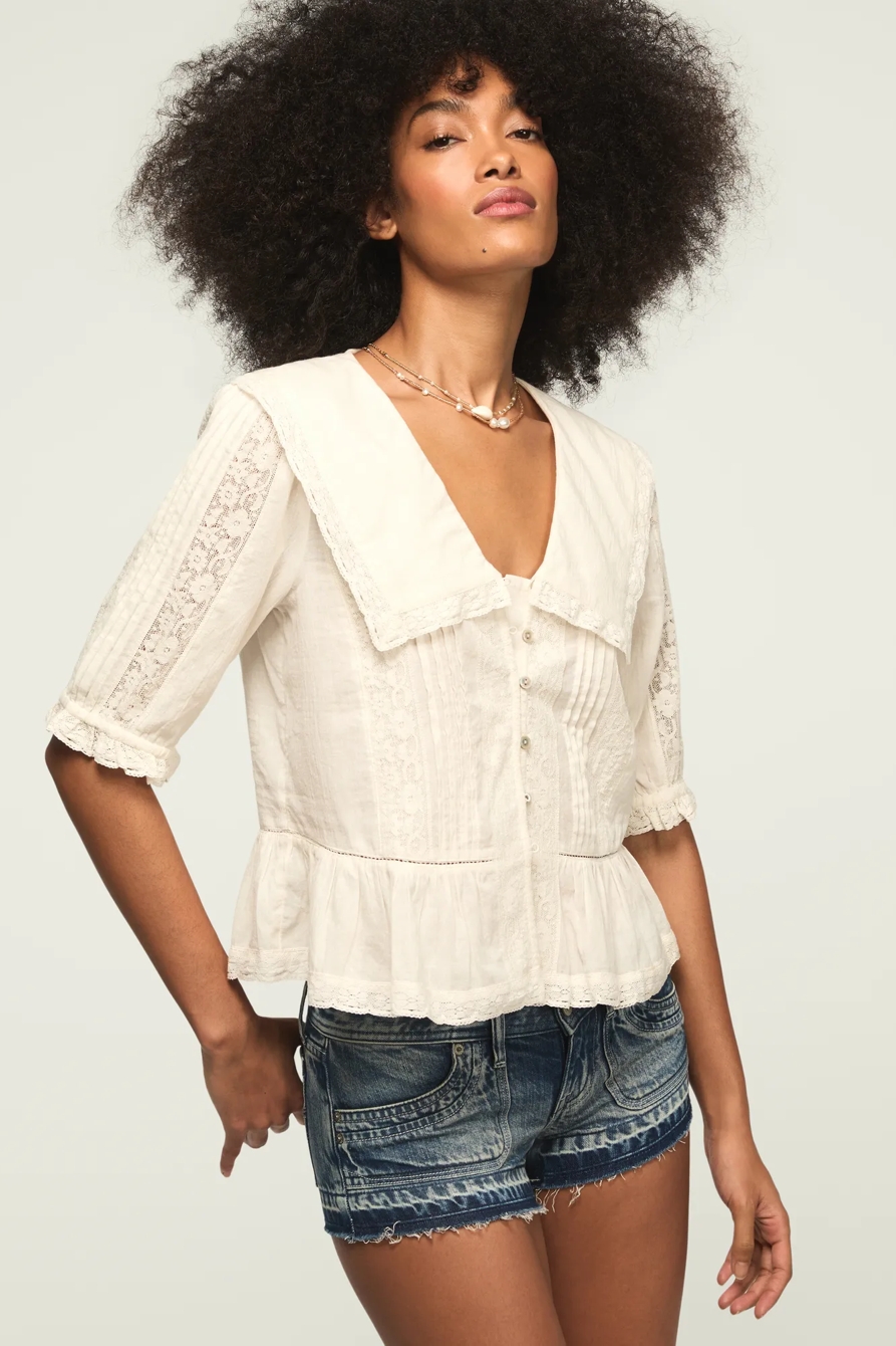 PETER PAN PEPLUM BLOUSE, image 5