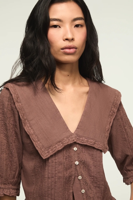 PETER PAN PEPLUM BLOUSE, image 1