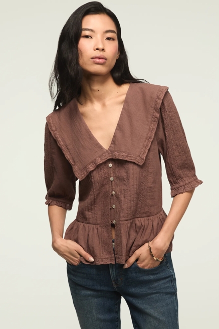 PETER PAN PEPLUM BLOUSE, image 2