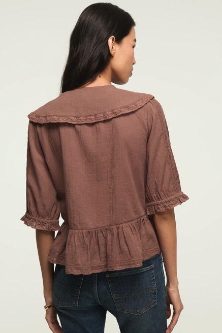 PETER PAN PEPLUM BLOUSE, image 3