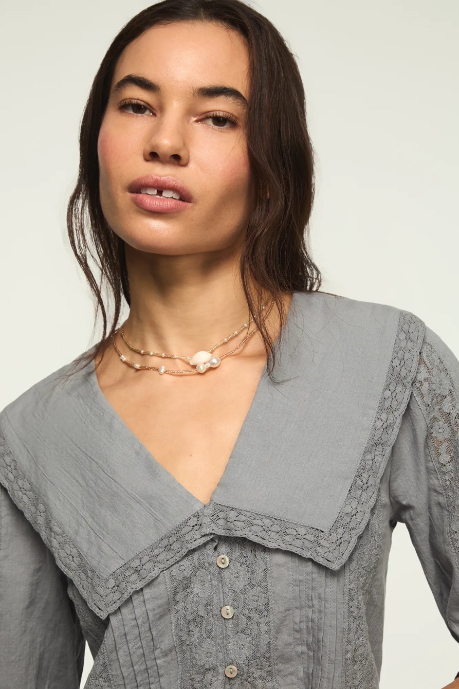 PETER PAN PEPLUM BLOUSE, image 2