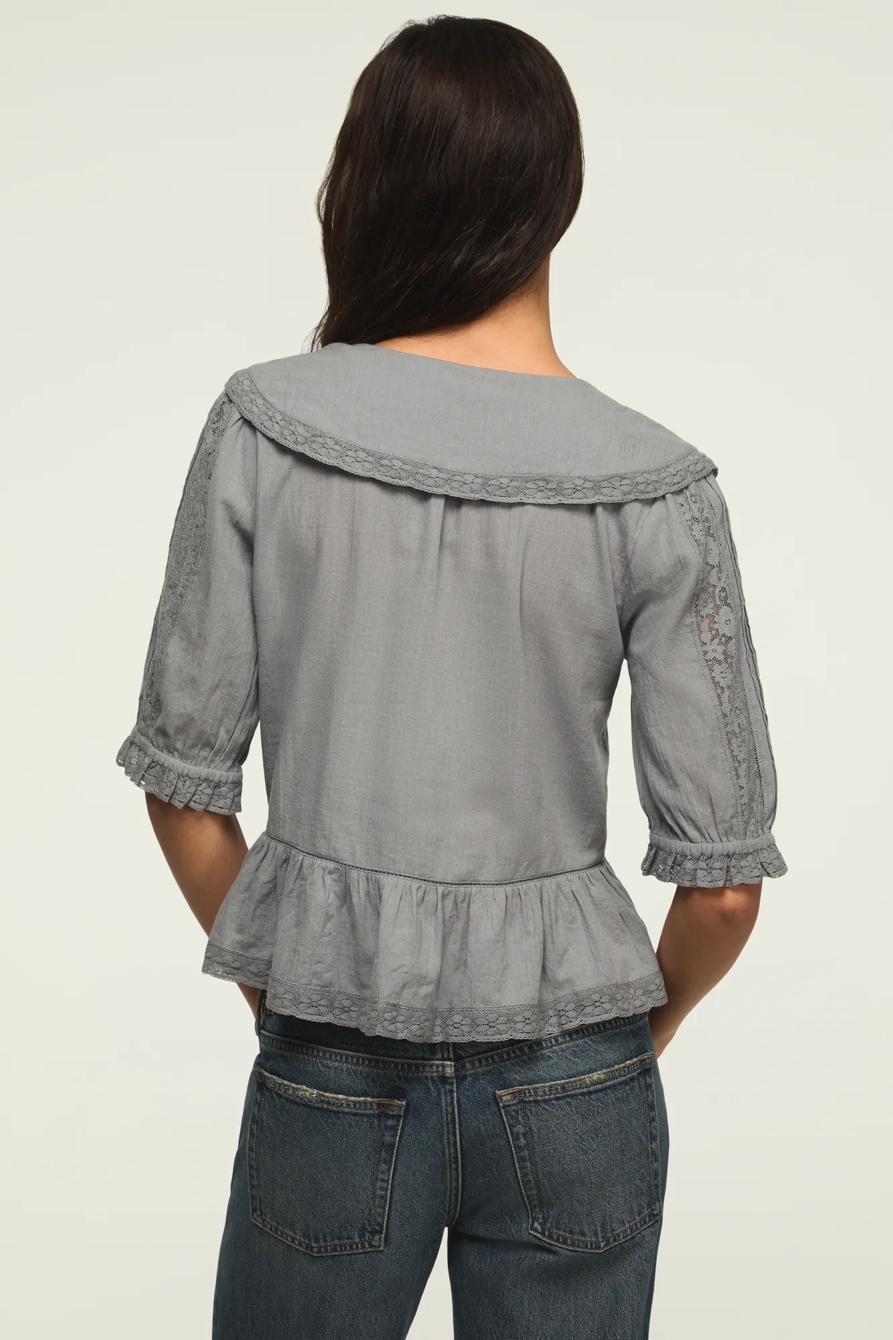 PETER PAN PEPLUM BLOUSE, image 3