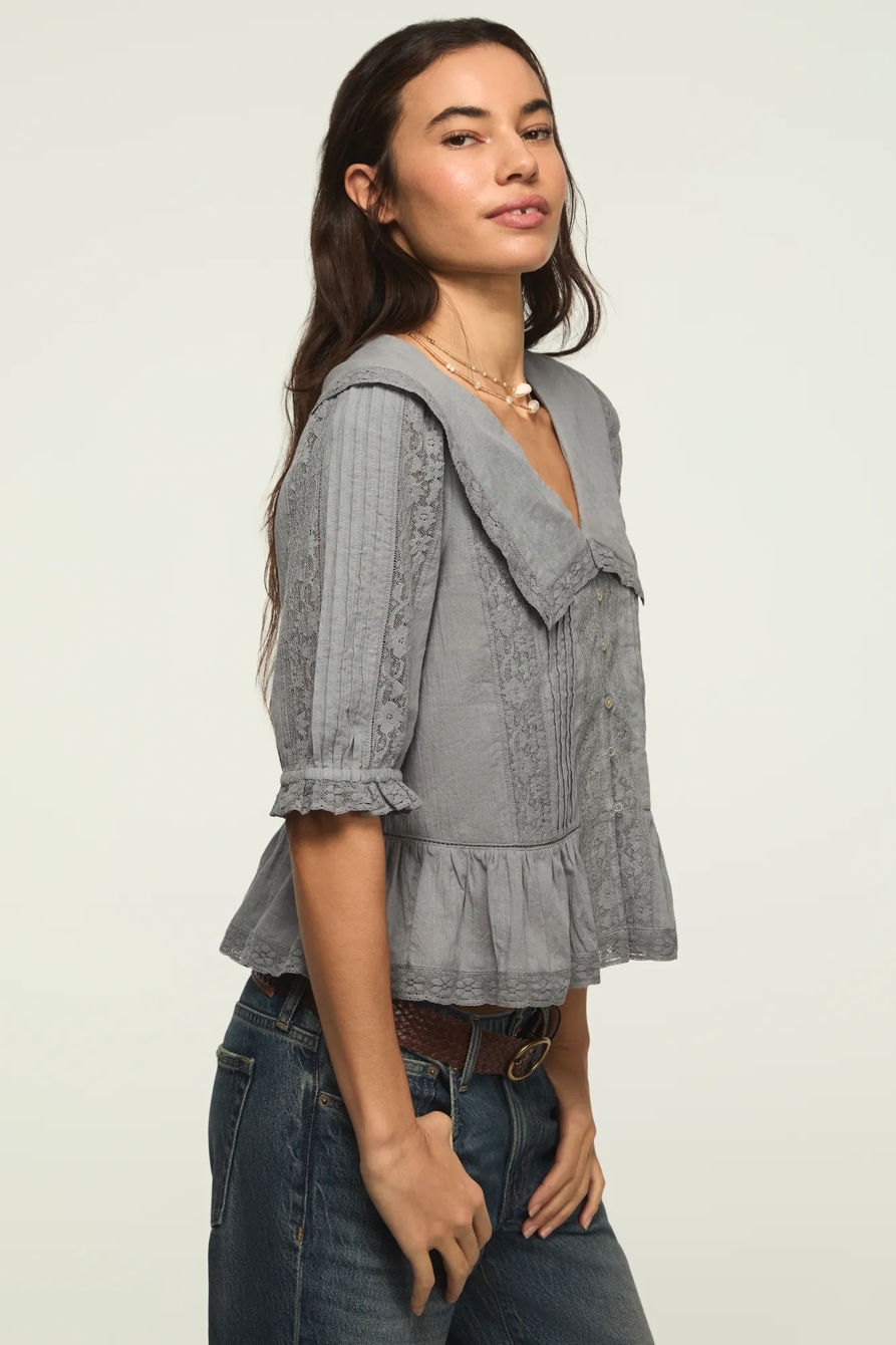 PETER PAN PEPLUM BLOUSE, image 4