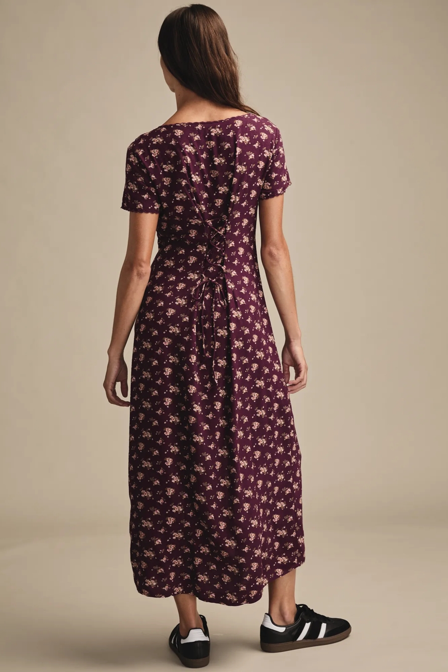 PRINTED SHORT SLEEVE SIMONE MIDI, image 3