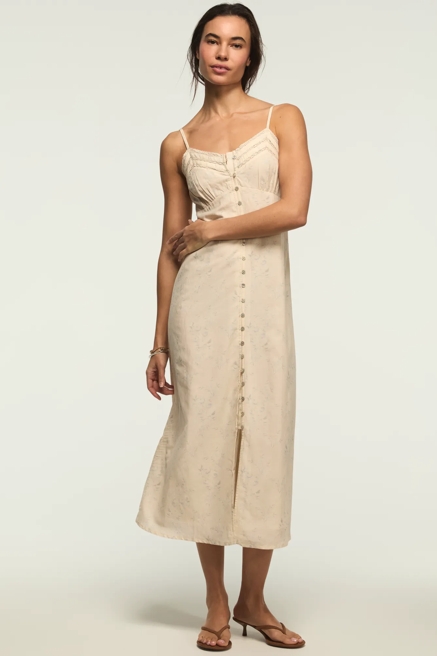 FESTIVAL LACE TRIMMED SLIP DRESS, image 1