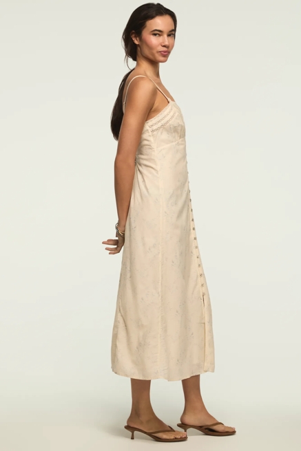 FESTIVAL LACE TRIMMED SLIP DRESS, image 4