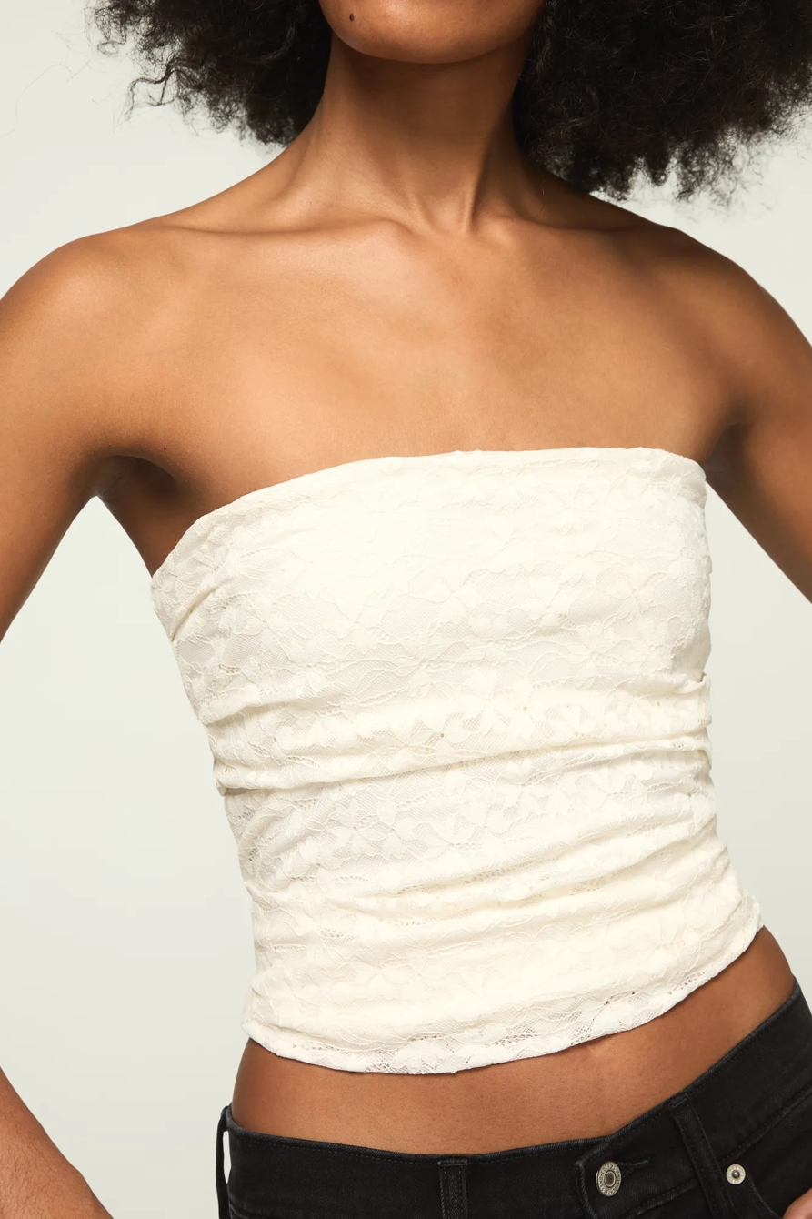 FESTIVAL LACE TUBE TOP, image 2