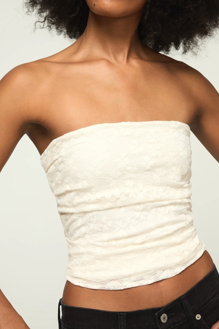 FESTIVAL LACE TUBE TOP, image 2