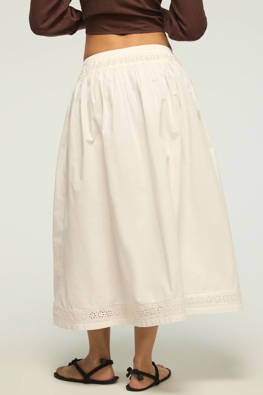 SCHIFFLEY TRIMMED MIDI SKIRT, image 3