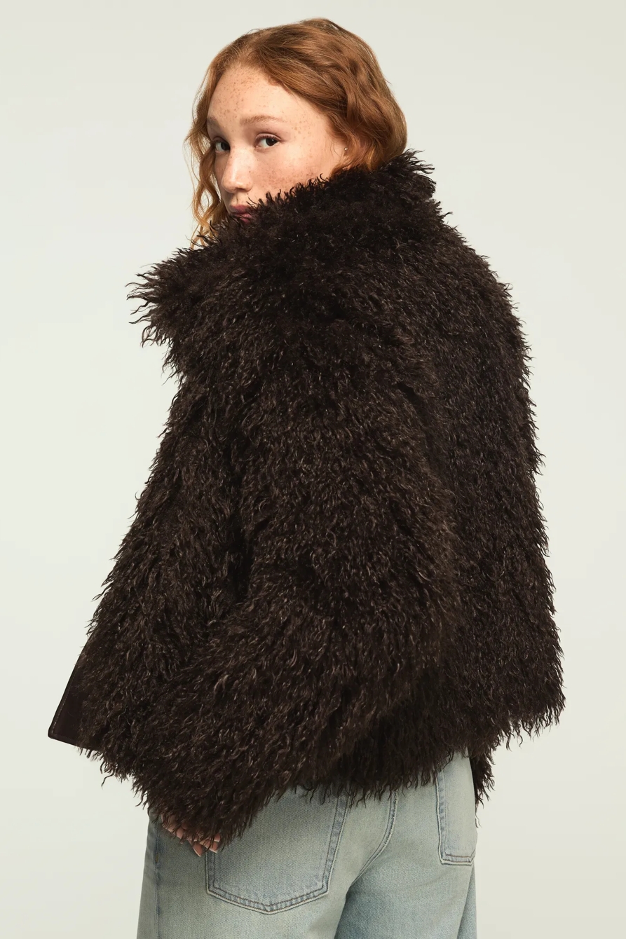 SHAGGY FAUX FUR COAT, image 3