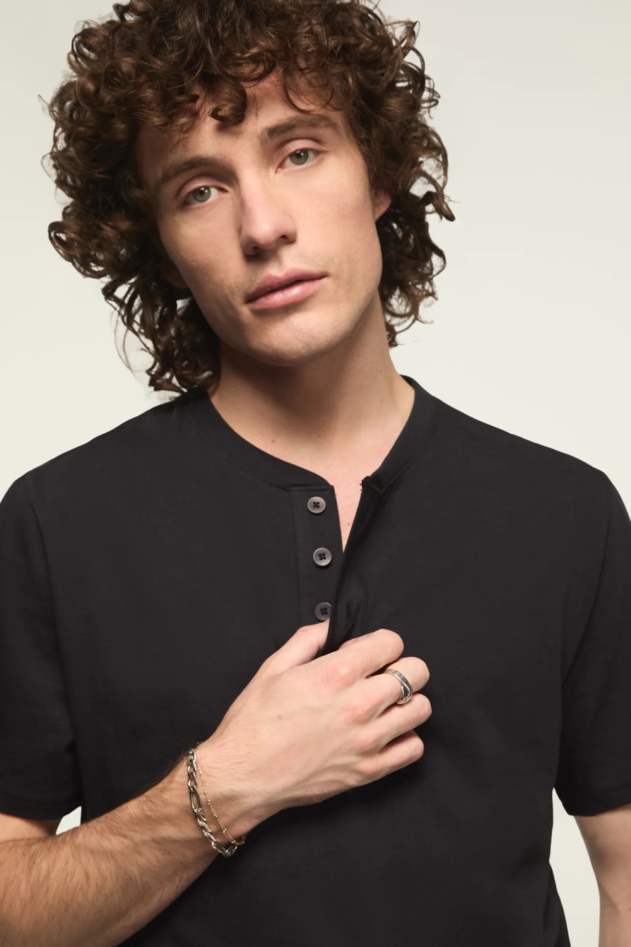 SUPIMA SHORT SLEEVE HENLEY, image 2