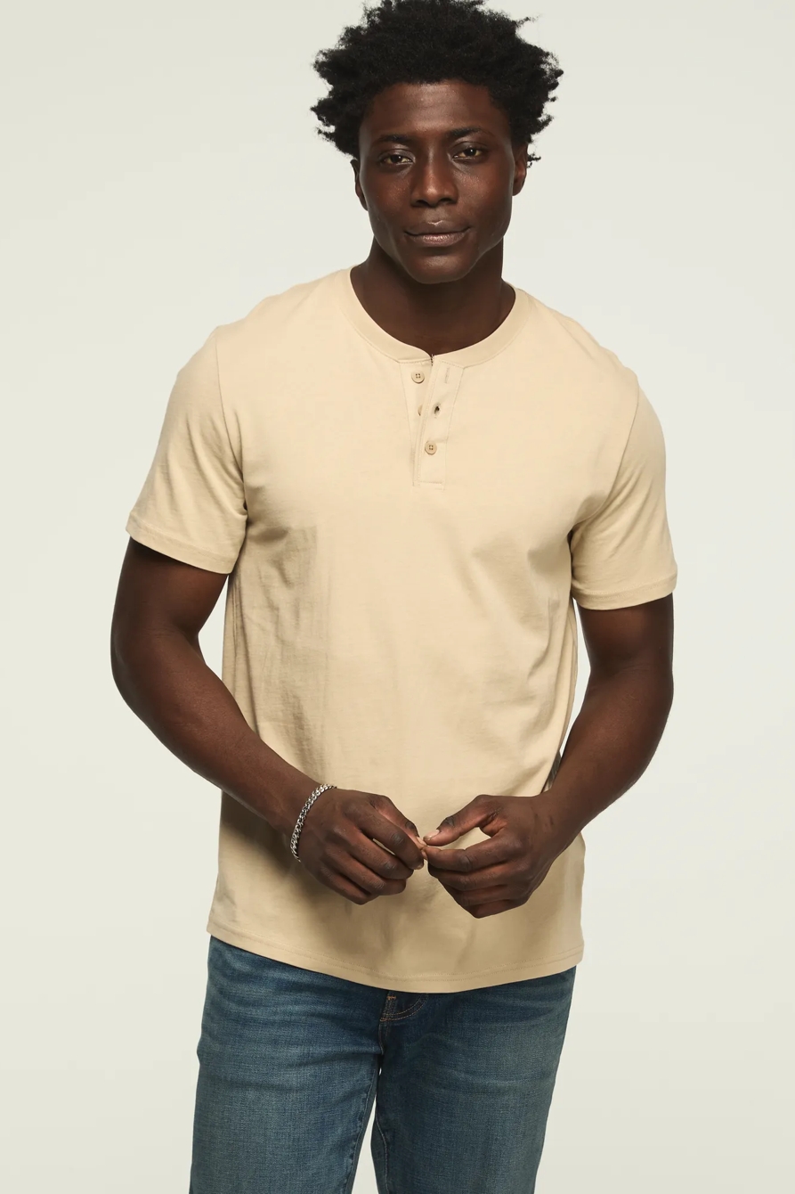SUPIMA SHORT SLEEVE HENLEY, image 2
