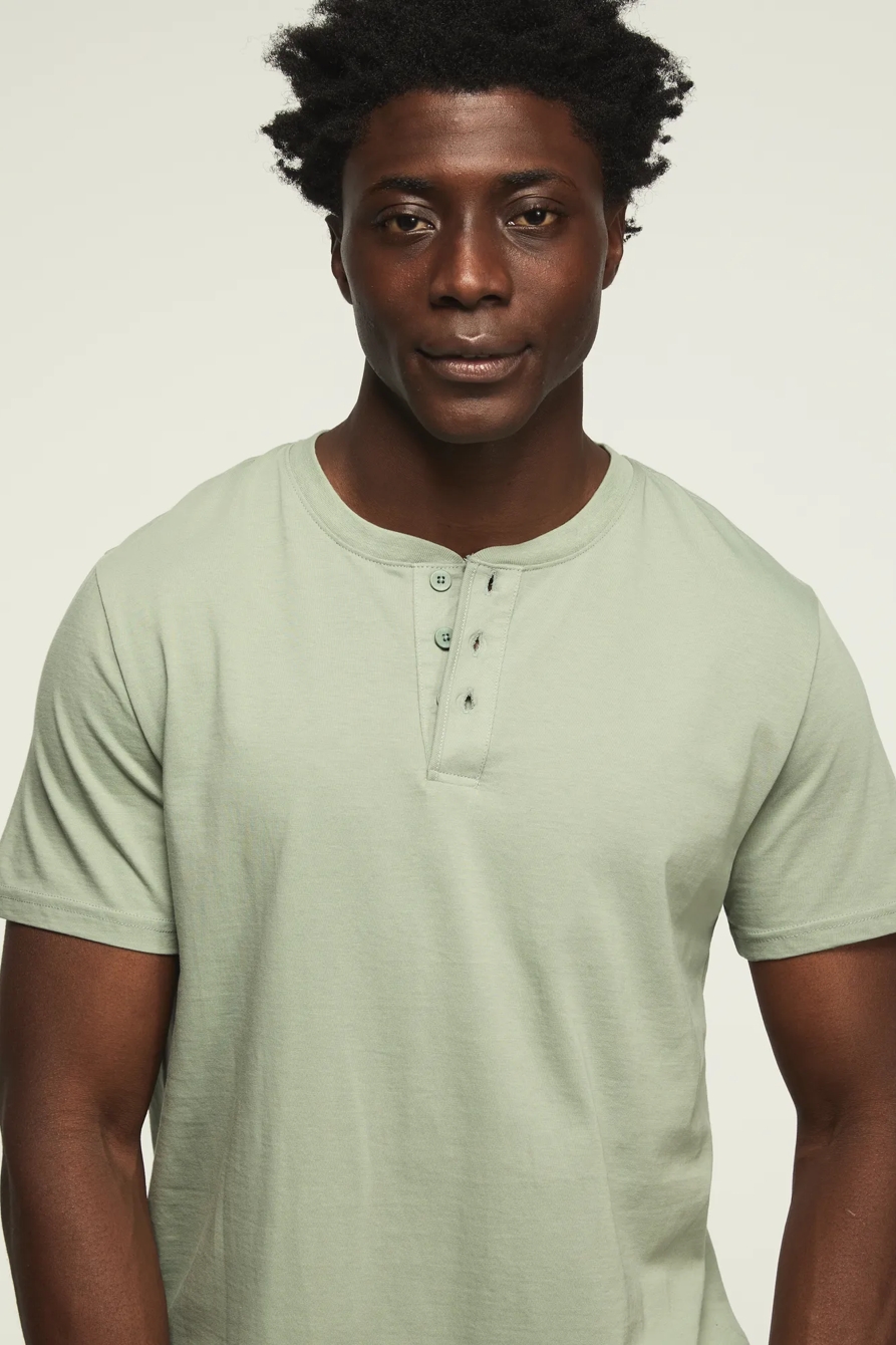 SUPIMA SHORT SLEEVE HENLEY, image 2