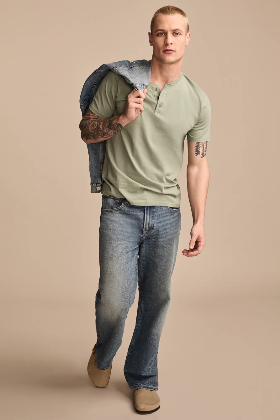 SUPIMA SHORT SLEEVE HENLEY, image 5