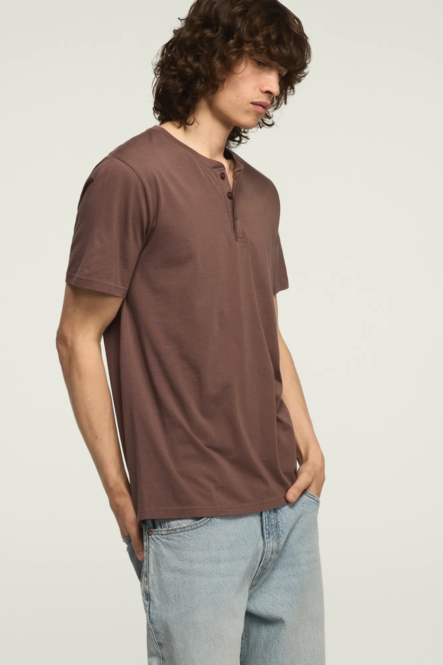SUPIMA SHORT SLEEVE HENLEY, image 3