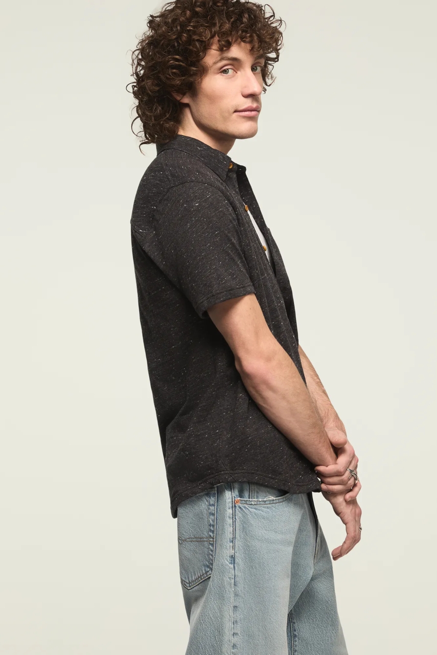 LINEN KNIT BUTTON UP SHIRT, image 4