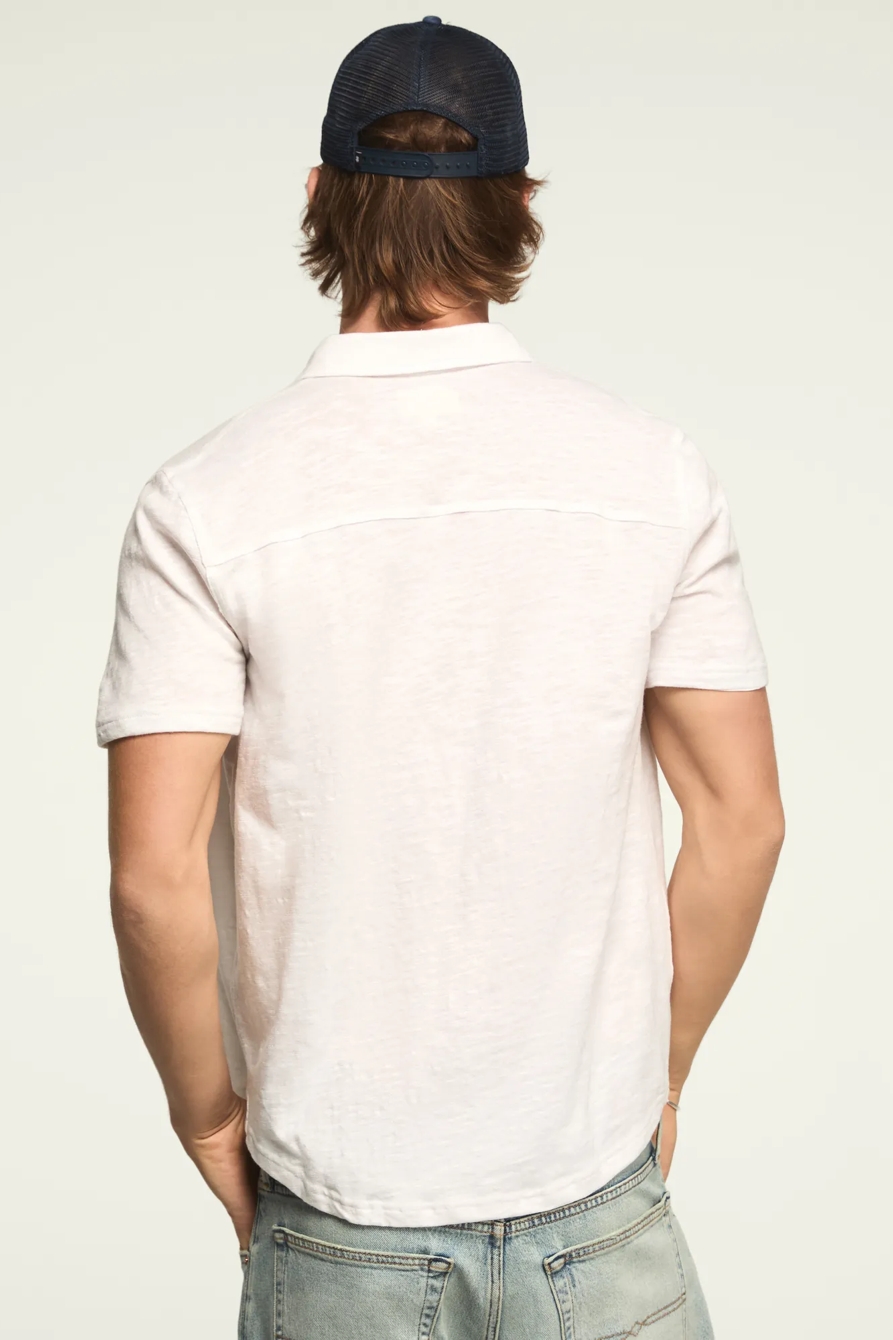 LINEN KNIT BUTTON UP SHIRT, image 3