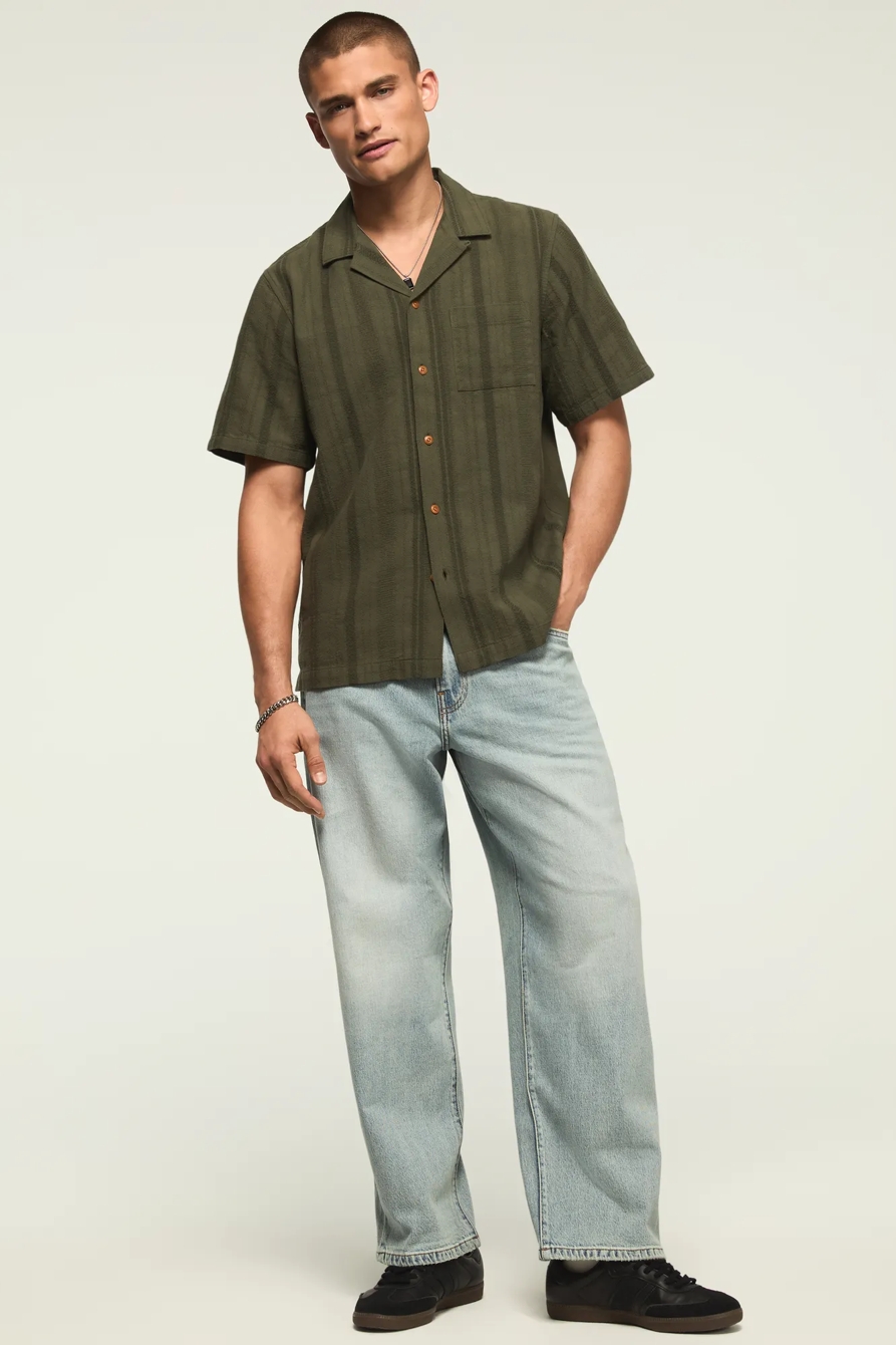 LINEN KNIT BUTTON UP SHIRT, image 6
