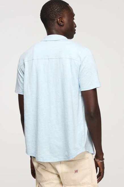 LINEN KNIT BUTTON UP SHIRT, image 3