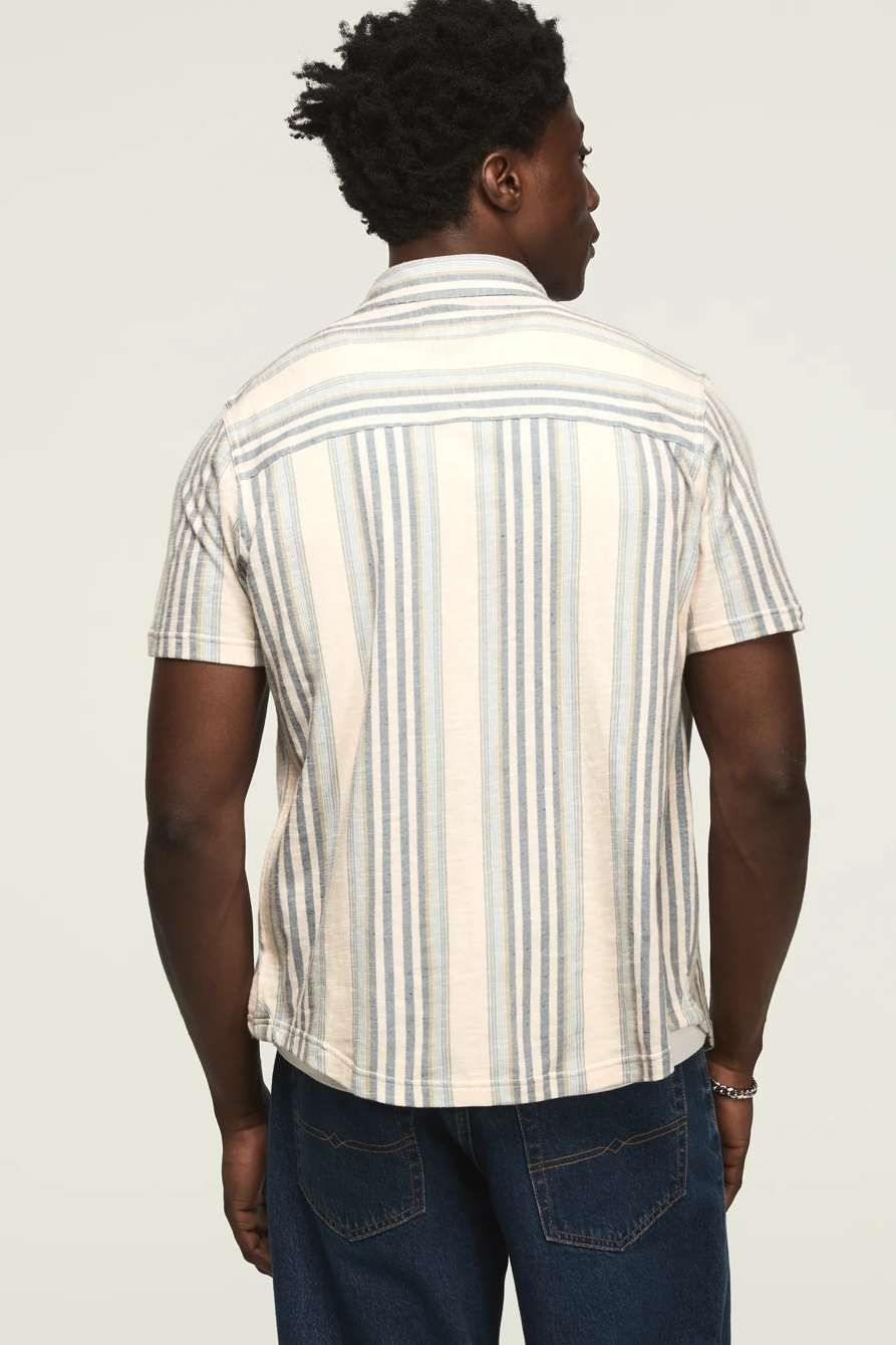 SOUTHWESTERN LINEN SHORT SLEEVE BUTTON UP SHIRT, image 3