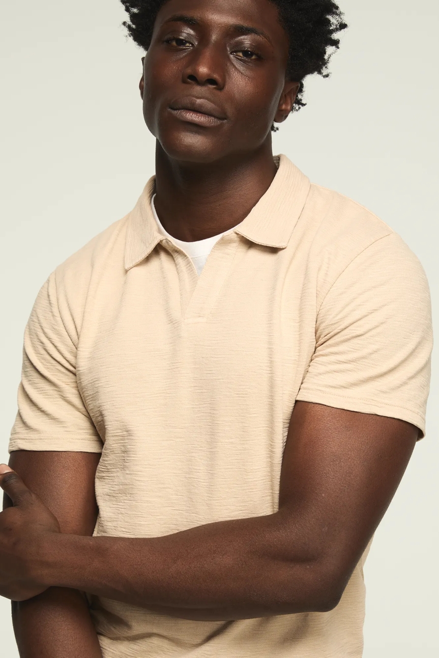 JACQUARD SLUB JERSEY SHIRT, image 2