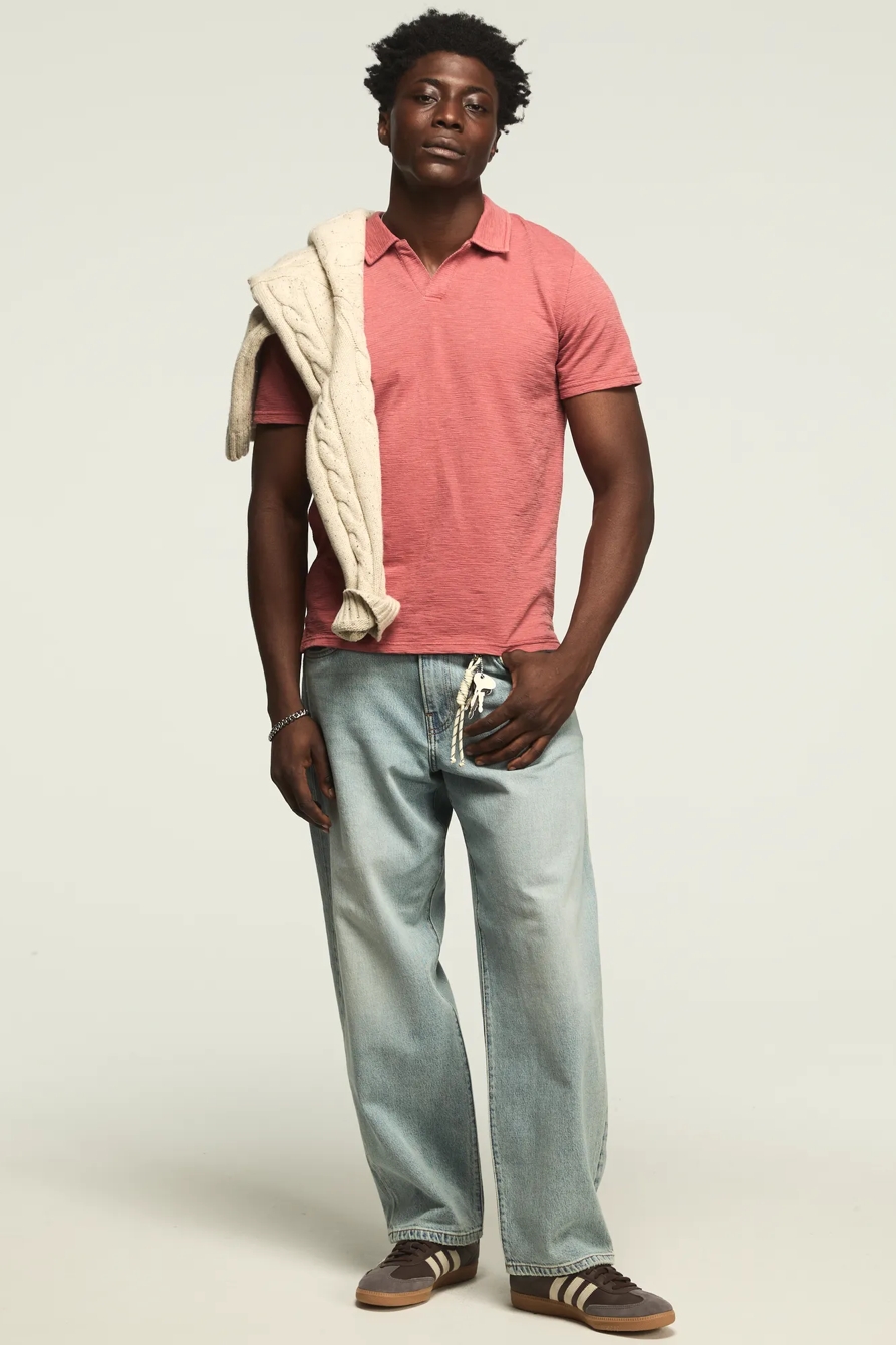 JACQUARD SLUB JERSEY SHIRT, image 5