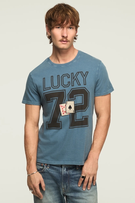 LUCKY PLAYING CARDS FOOTBALL TEE, image 1
