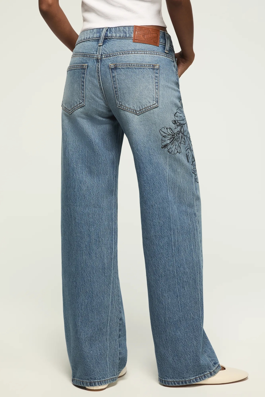 EMBROIDERED BAGGY WIDE LEG, image 3
