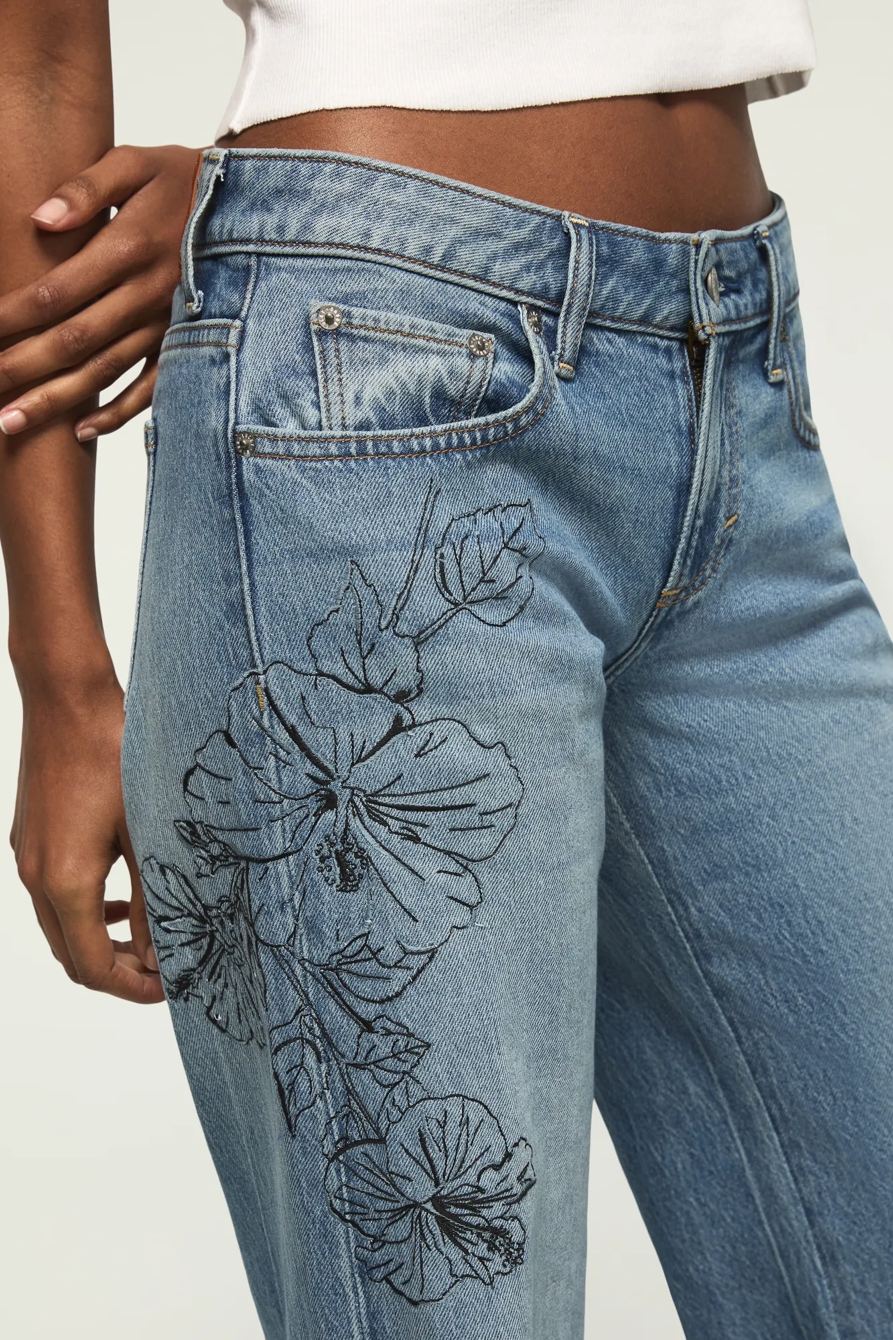 EMBROIDERED BAGGY WIDE LEG, image 5
