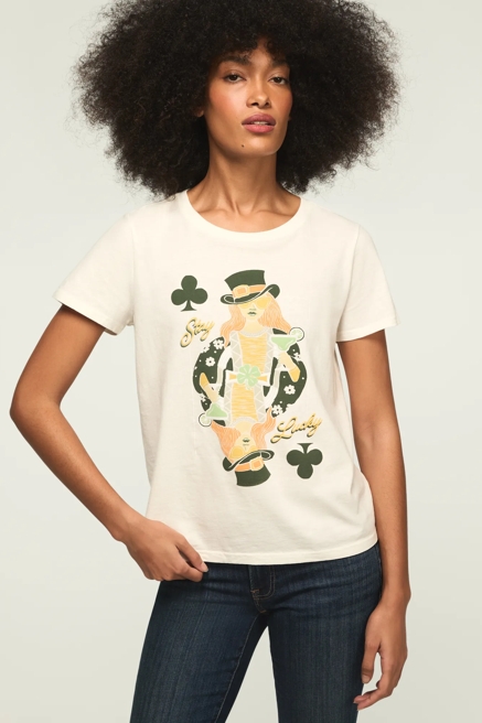 STAY LUCKY CARD CLASSIC CREW, image 1