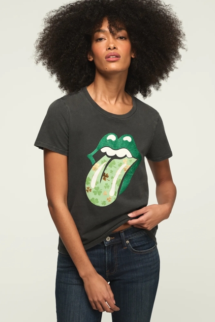 ROLLING STONES CLOVER LIPS CLASSIC CREW, image 1