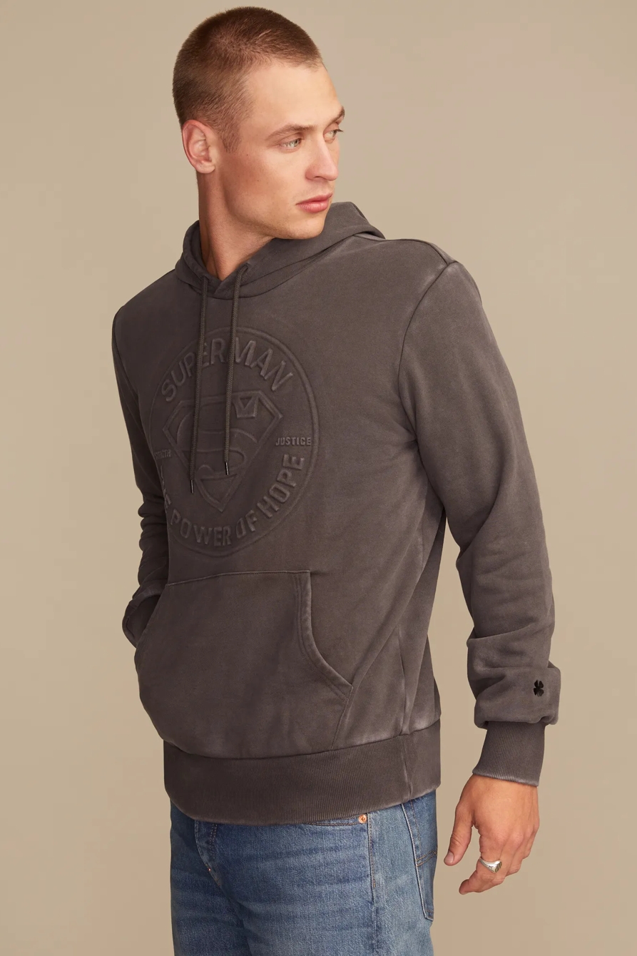 SUPERMAN EMBOSSED HOODIE, image 4