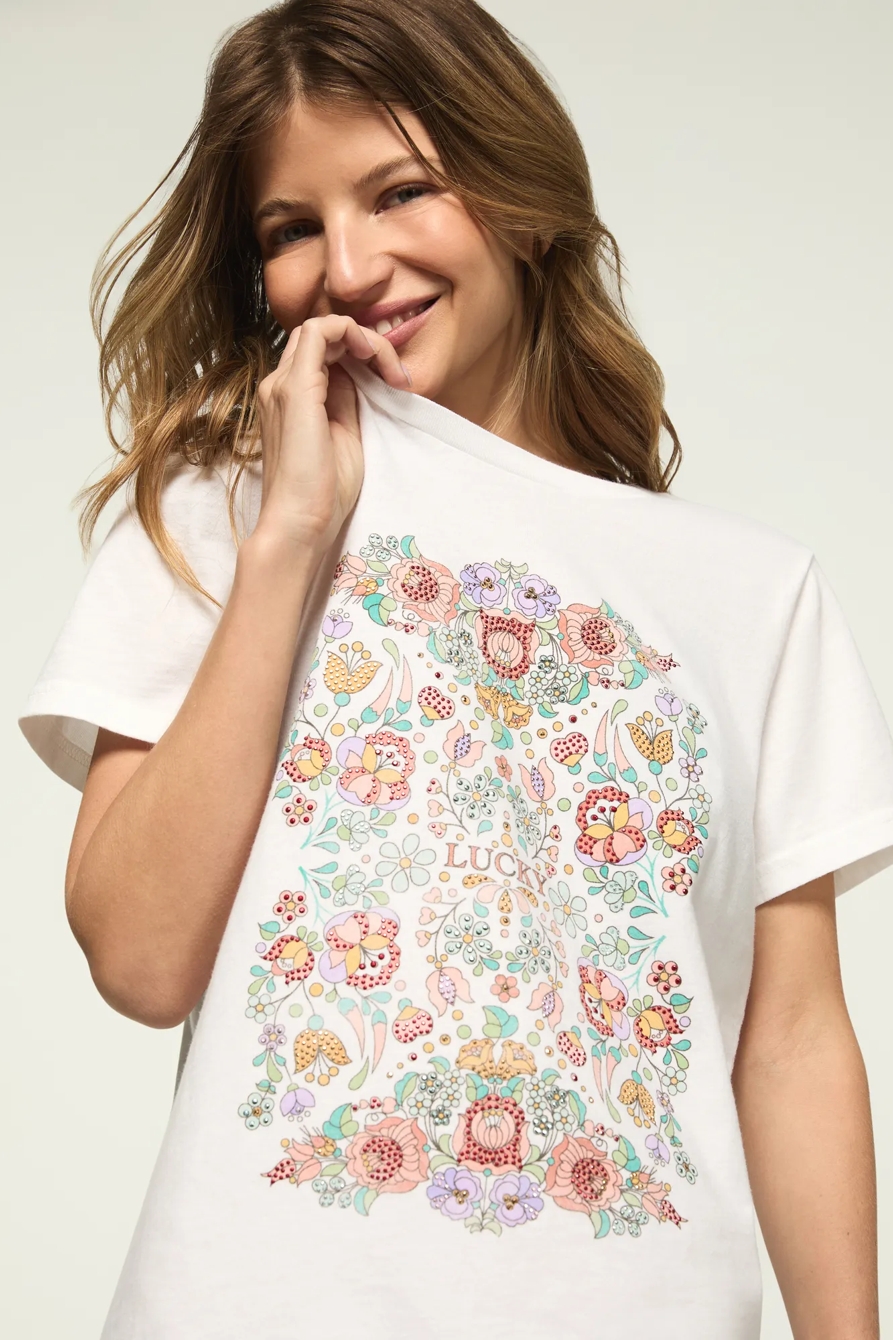 FLORAL POSTER EMBELLISHED CLASSIC CREW, image 2