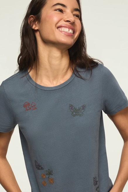 FLORAL BUTTERFLY ALL OVER CLASSIC CREW, image 2