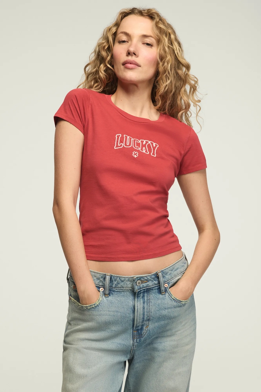 LUCKY MINI CLOVER BABY TEE, image 2