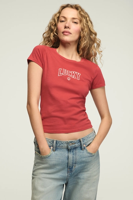 LUCKY MINI CLOVER BABY TEE, image 2