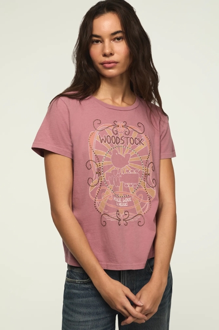 WOODSTOCK PEACE LOVE MUSIC CLASSIC CREW, image 1