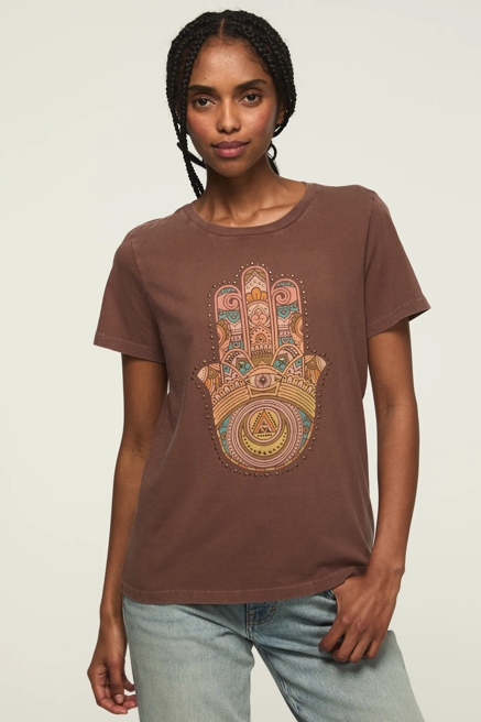 EMBELLISHED HAMSA CLASSIC CREW, image 1