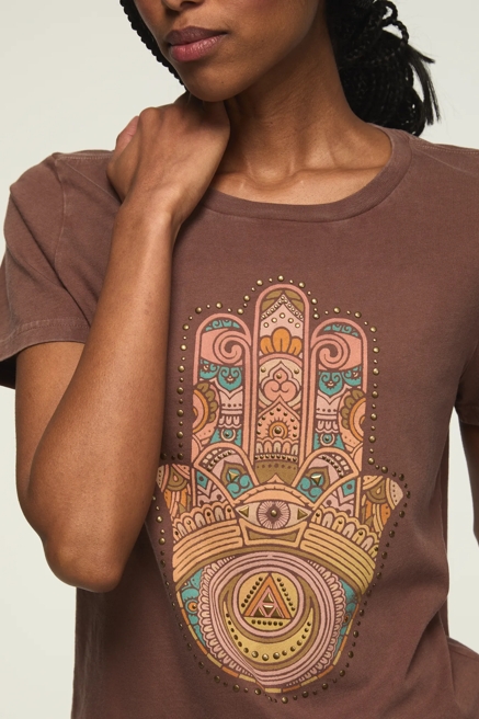 EMBELLISHED HAMSA CLASSIC CREW, image 2