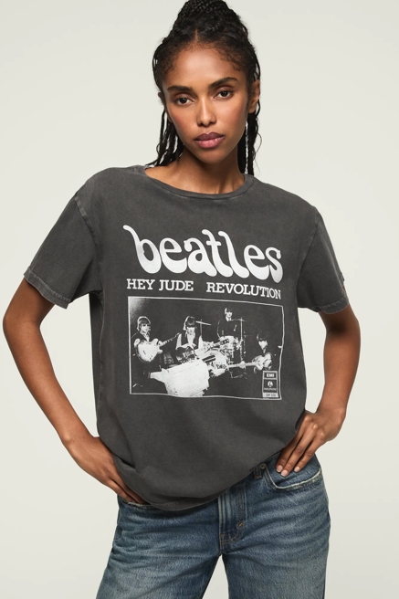 THE BEATLES HEY JUDE REVOLUTION BOYFRIEND TEE, image 1
