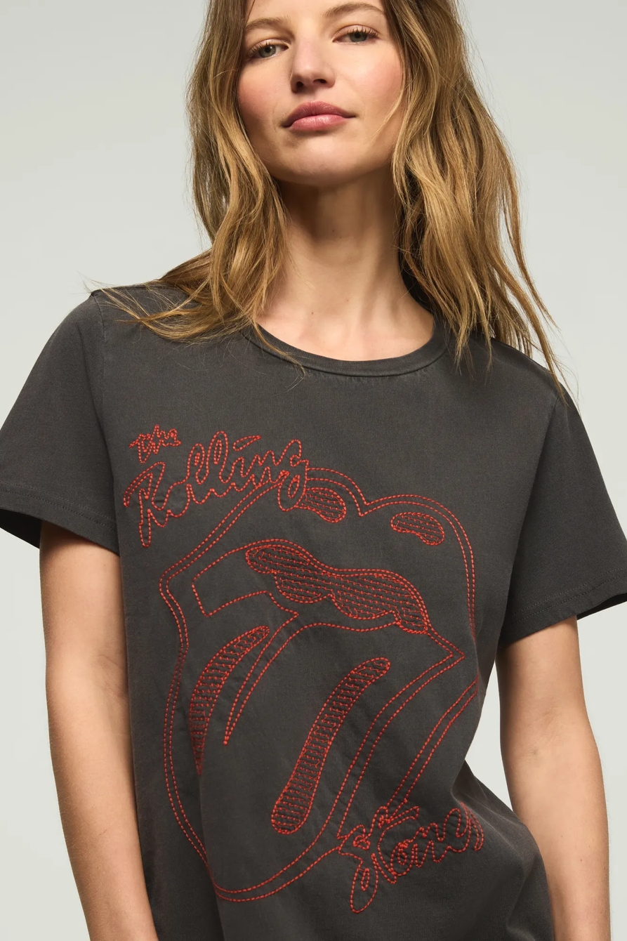 ROLLING STONES OUTLINED HALFTONE BOYFRIEND TEE, image 2