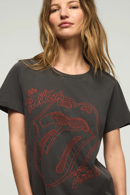 ROLLING STONES OUTLINED HALFTONE BOYFRIEND TEE, image 2