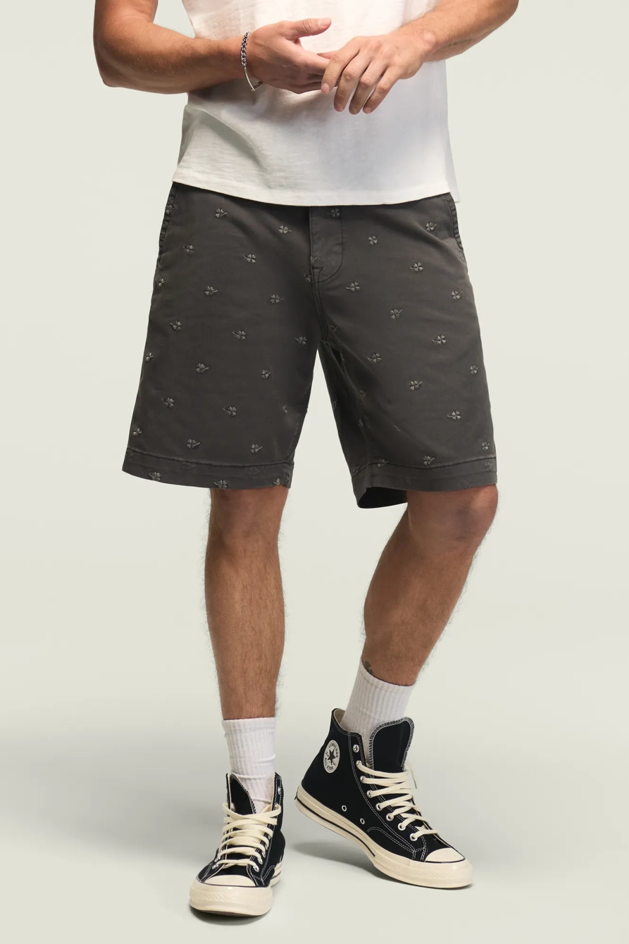 9" STRETCH TWILL FLAT FRONT SHORT, image 1